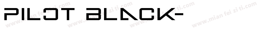 Pilot Black字体转换
